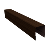 Планка боковая для забора из сайдинга ЭкоБрус 0,45 Print Elite Coffee Wood TwinColor (2,06м) Центр Кровли
