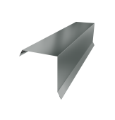 Планка торцевая 95х95 0,45 PE с пленкой RAL 7005 мышино-серый (3м) Центр Кровли