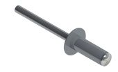 Заклёпка вытяжная Daxmer 4,8х12 RAL 7040 (500шт) нерж/нерж Центр Кровли