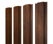 Штакетник Прямоугольный с прямым резом 0,45 Print Premium Golden Wood Fresh TwinColor Центр Кровли