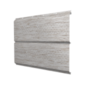 Софит ЭкоБрус new c перфорацией 0,45 Print Elite с пленкой Snow Wood TwinColor Центр Кровли