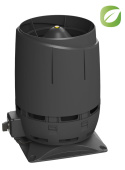 Вентилятор Vilpe Flow Eсо125S с основанием 300x300 черный Центр Кровли