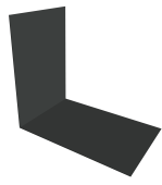 Планка снегозадержания усиливающая Grand Line 0,5 Velur RAL 7016 антрацитово-серый (3м) Центр Кровли