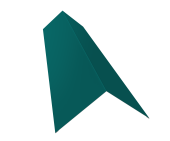 Планка конька плоского 145х145 0,45 PE с пленкой RAL 5021 водная синь (3м) Центр Кровли