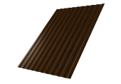 Профнастил С8A v02 Grand Line 0,45 Print Elite с пленкой Choco Wood TwinColor Центр Кровли