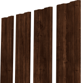 Штакетник Twin XL с прямым резом Grand Line Grand Line 0,45 Print Elite Cherry Wood TwinColor Центр Кровли