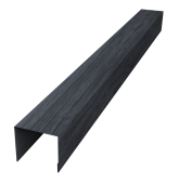 Стойка боковая крепежная для забора жалюзи Palermo 0,45 Print Premium Grey Wood TwinColor (2,5м) Центр Кровли