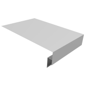 Планка околооконная сложная Кликфальц Pro 0,5 Satin с пленкой RAL 9003 сигнальный белый (2м) Центр Кровли