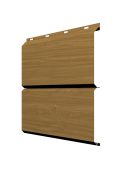 Софит ЭкоБрус new без перфорации 0,45 Print Elite с пленкой Honey Wood TwinColor Центр Кровли