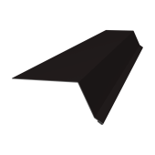 Планка капельник 100х55 Grand Line 0,5 Velur RAL 9005 черный (3м) Центр Кровли