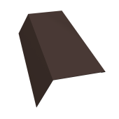 Планка карнизная 120х80 Grand Line 0,5 Velur RR 32 темно-коричневый (2м) Центр Кровли