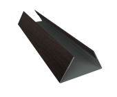Планка стыковочная составная нижняя 0,45 Print Elite Coffee Wood TwinColor (3м) Центр Кровли