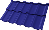 Профиль волновой "Квинта Уно" ("Kvinta Uno") 0,45 ПЭ RAL 5002 ультрамариново-синий Центр Кровли
