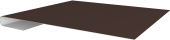 Планка завершающая Grand Line 0,5 Drap ТР RAL 8017 шоколад (2м) Центр Кровли