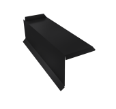 Планка торцевая сегментная 30мм Grand Line Левая 0,45 Drap ТХ RAL 9005 черный Центр Кровли