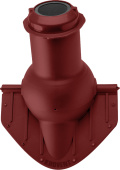 Элемент коньковый Krovent Pipe-Cone 125/100 изолированный (вентиляция канализации) красный Центр Кровли