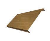 Ламель обратная 200 забора жалюзи Texas 0,45 Print Elite с пленкой Honey Wood TwinColor Центр Кровли