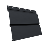 Квадро брус 3D 0,45 Drap TwinColor с пленкой RAL 7024 мокрый асфальт Центр Кровли