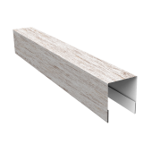 Планка боковая для забора из сайдинга ЭкоБрус 0,45 Print Elite Snow Wood TwinColor (2,06м) Центр Кровли