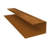Планка П-образная БХ new 0,45 Print Elite Golden Wood TwinColor (3м) Центр Кровли