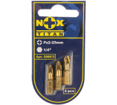 Бита Nox Titan PZ2х25мм 3 штуки карта (556612) Центр Кровли