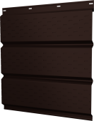 Софит металлический Классик Grand Line полная перфорация 0,5 Drap с пленкой RAL 8017 шоколад Центр Кровли