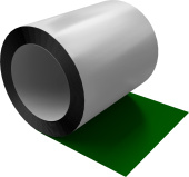 Отмотка Inside Grand Line с внутренним диаметром намотки 600мм 0,45 PE с пленкой RAL 6002 лиственно-зеленый Центр Кровли