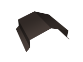 Парапетная крышка угольная 150мм 0,5 Atlas X с пленкой RR 32 темно-коричневый (2,5м) Центр Кровли