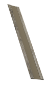 Крепежная планка жалюзи Milan, Milan Slim, Tokyo 0,45 Print Elite Nordic Wood TwinColor (2м) Центр Кровли