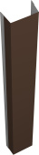 Крепежная планка нижняя для забора жалюзи Техас Grand Line 0,5 Drap ТР RAL 8017 шоколад (2м) Центр Кровли