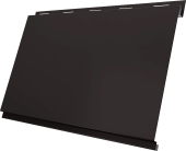 Вертикаль классик Grand Line 0,5 Сатин матовый ТХ с пленкой RR 32 темно-коричневый Центр Кровли