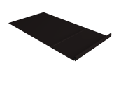 Элемент обхода Кликфальц Pro правый 0,5 Satin Matt TX RAL 9005 черный Центр Кровли