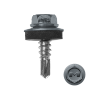 Саморез по металлу Daxmer 5,5х19 (250шт) сверло №3 RAL 7001 Центр Кровли