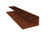 Планка П-образная БХ new 0,45 Print Elite Cherry Wood TwinColor (3м) Центр Кровли