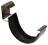 Соединитель желоба Grand Line ПЭ 150мм RAL 8017 шоколад Центр Кровли