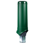 Выход вентиляции Krovent Pipe-VT 125/700 изолированный зеленый Центр Кровли