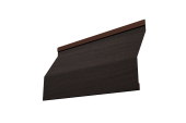Ламель забора жалюзи Milan Slim 0,45 Print Elite Coffee Wood TwinColor Центр Кровли