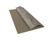 Планка финишная БХ new 0,45 Print Elite Nordic Wood TwinColor (3м) Центр Кровли