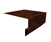 Планка околооконная сложная БХ new 200х75х27 0,45 Print Elite Cherry Wood TwinColor (3м) Центр Кровли