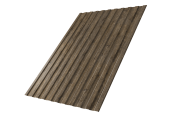 Профнастил С8A v02 Grand Line 0,45 Print Elite с пленкой Nordic Wood TwinColor Центр Кровли