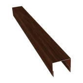 Планка П-образная заборная 24 0,45 Print Elite Cherry Wood TwinColor (2м) Центр Кровли