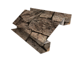 Планка угла внутреннего сложного БХ new 0,45 Print Elite King Stone TwinColor (3м) Центр Кровли