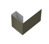 Финишный профиль фибросайдинга 0,45 PE с пленкой RAL 7005 мышино-серый (3м) Центр Кровли