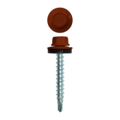 Саморез кровельный 4,8х35 (250шт) сверло №1 RAL 3009 Центр Кровли