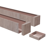 Заглушка 50х50 White Wood Al 0,4 Центр Кровли