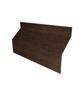 Ламель забора жалюзи Milan Slim стартовая/финишная для калиток и ворот 0,45 Print-Double Premium Antique Wood Центр Кровли