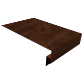 Планка околооконная сложная 300х50х18 (j-фаска) Grand Line 0,45 Принт Элит Бразильская вишня TwinColor (2м) Центр Кровли