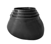 Ворот резиновый XL Vilpe 175-250 мм черный Центр Кровли