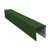 Планка боковая для забора из сайдинга (Квадро брус, Вертикаль) 0,5 Satin Matt TX RAL 6020 хромовая зелень (2м) Центр Кровли