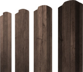 Штакетник М-образный B фигурный Grand Line 0,45 Print Premium Almond Wood Fresh Центр Кровли